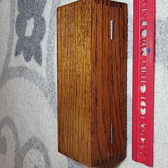 Wheeler & Wilson sewing machine accessory box wood antique push latch - Picture 7 of 9